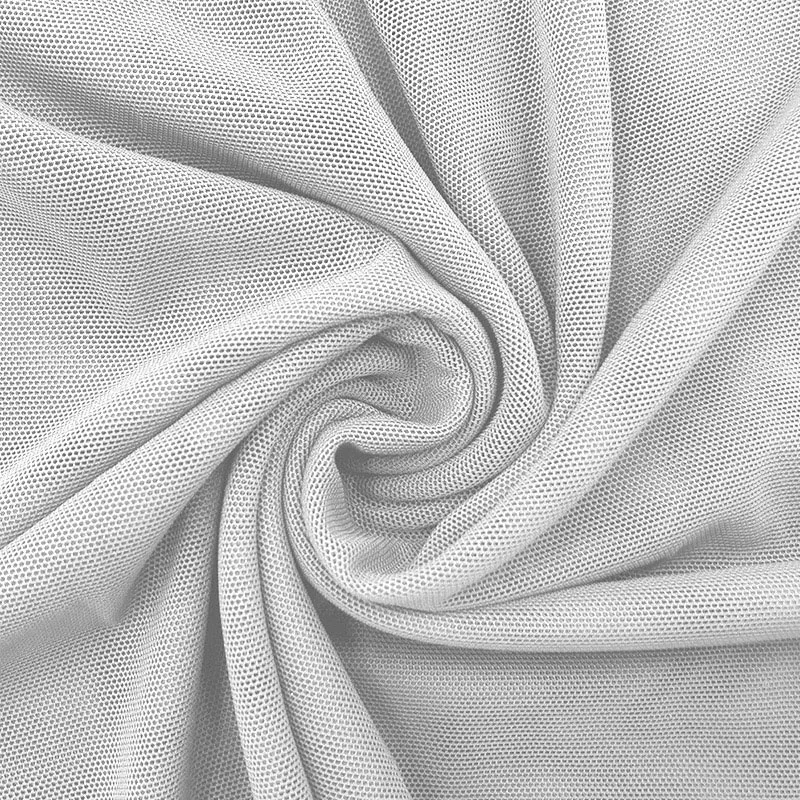
Finished base net polyester spandex stretch mesh lining fabric for underwear dress 