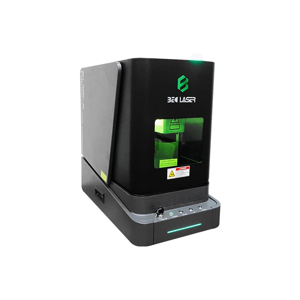 30w 50w 100w fully enclosed jewelry fiber 3D laser engraving cutting marking machine 3 in 1 for gold silver metal brass aluminum