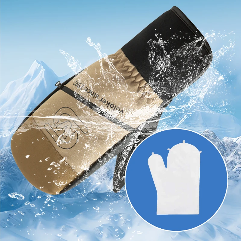 Wholesale Ski Gloves Waterproof Breathable Snowboard Gloves 3M Thinsulate Insulated Warm Winter Snow Gloves
