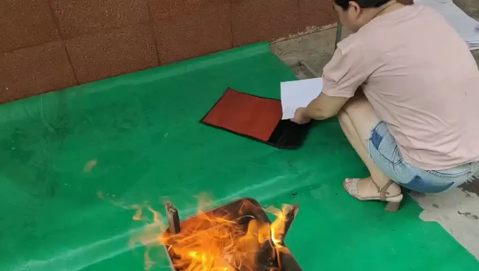 A4 fireproof bag with password lock, flame retardant bag for protection, passport cash safety bag