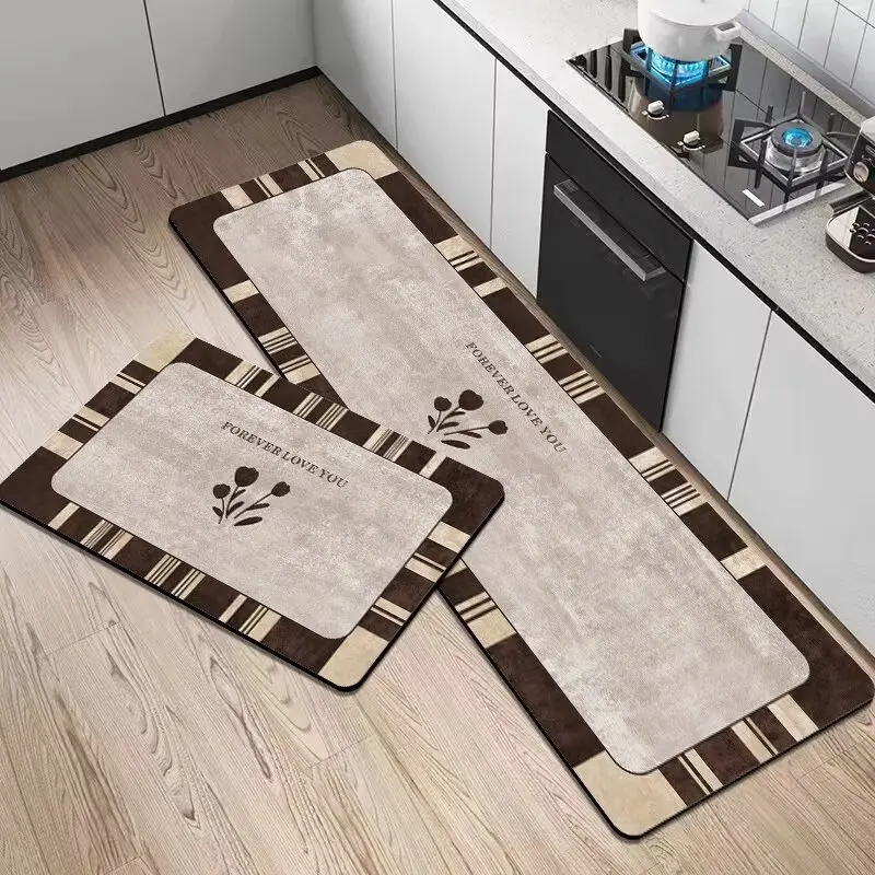 Modern kitchen carpets and bath mats rug bathroom for floor carpet tiles area rug black