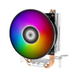 Desktop PC 2 heat pipe cpu heatsink fan hot stock Copper aluminum amd cpu cooler ventilador enfriador rgb de cpu