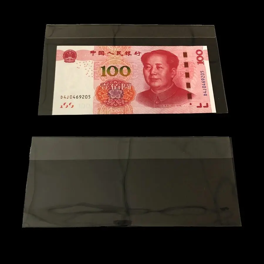 
OEM&OEM PET bank note folding bag collection display transparent 