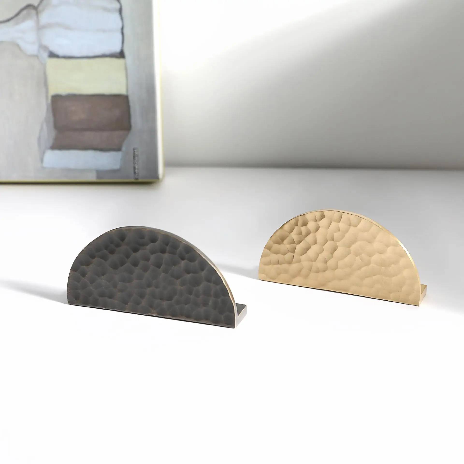 Maxery Semi-circular Cabinet Handle Hammered Furniture Hardware Pull Customizable Furniture Hardware for Home Hotel