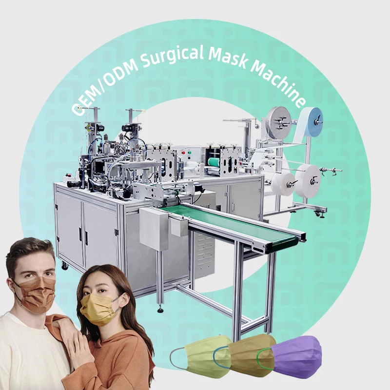 Fulli automat facemask machine fully automatic disposable nonwoven 3 layer medical flat face mask machine for 3ply mask making
