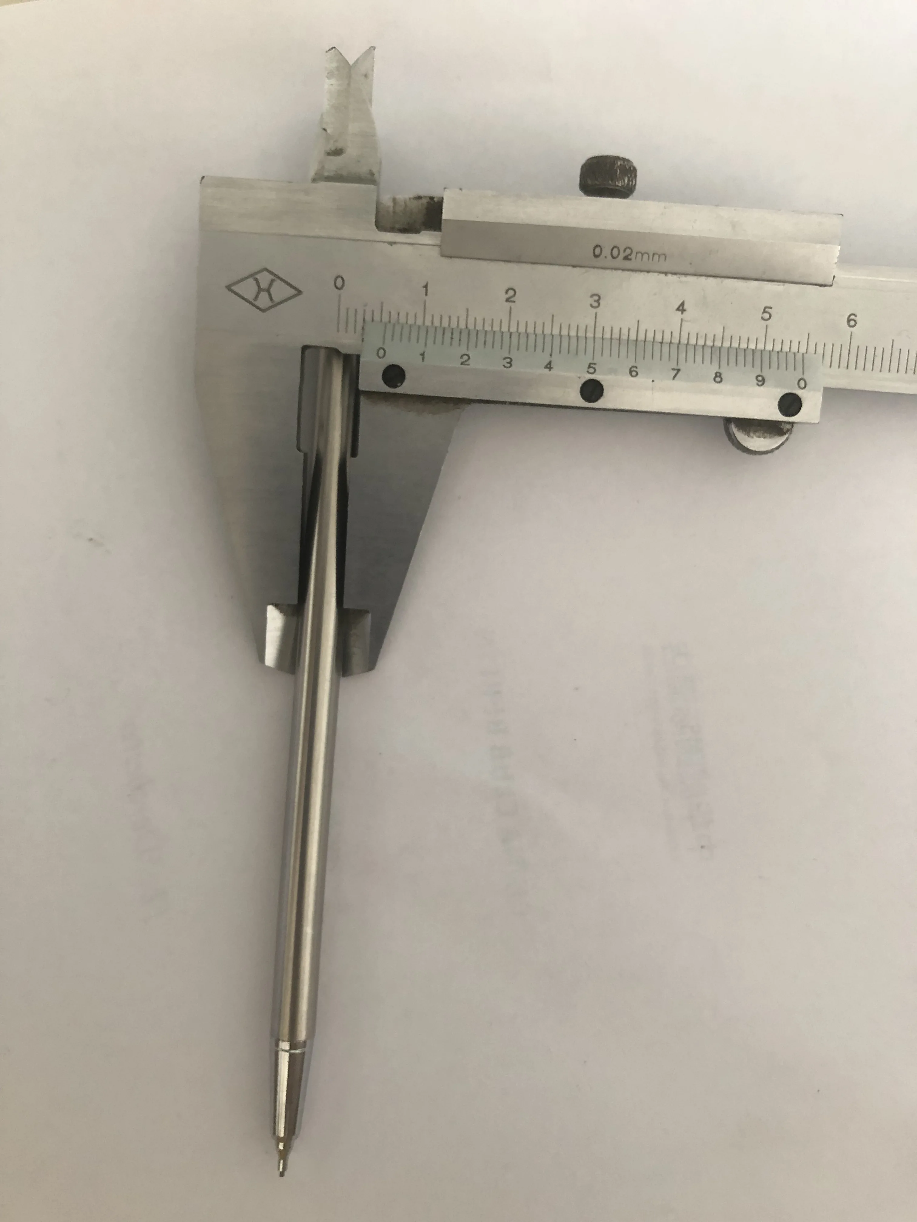 mini silver stainless steel metal mechanical pencil 0.5mm with laser logo on clip