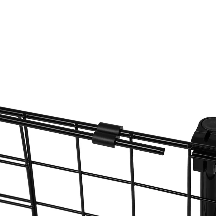 Wholesale Manufacturer Commercial Metal Dog Crates Cage,Metal Folding Dog Crate Black Impact Dog Crate 48 Inch