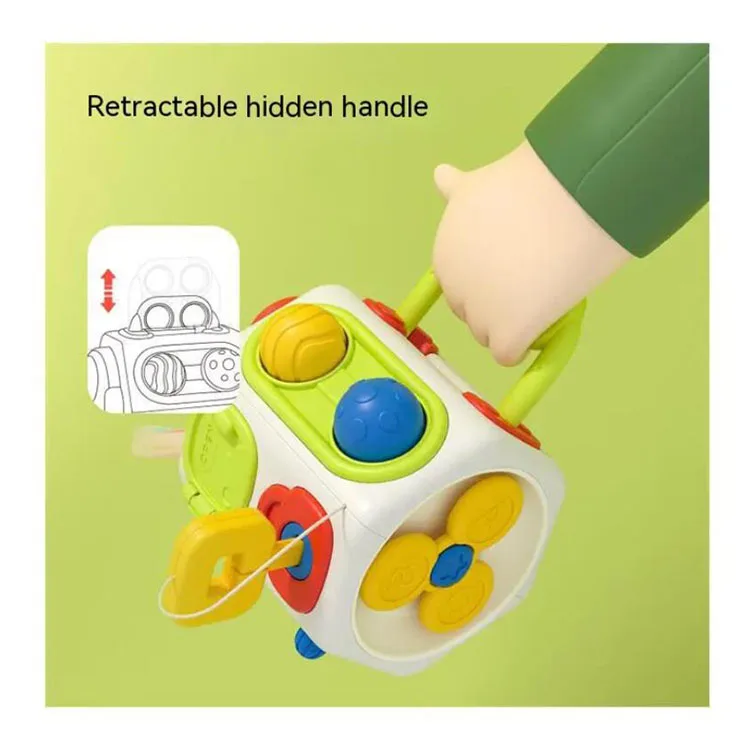 Busy Cube for Toddlers 1-3,  Sensory Activities Busy Board - Baby Gifts for 6 to 18 Months 1 2 One Year Old Infant Boys Girls