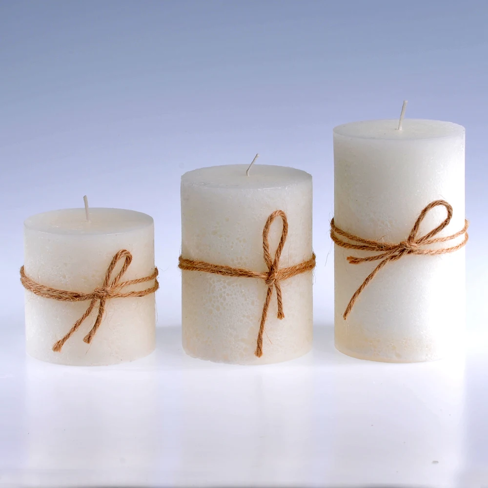 Wholesale High Quality white Paraffin wax Pillar Church Candles