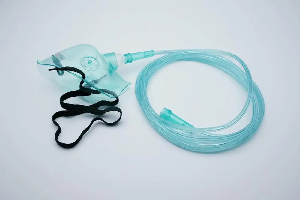 Factory price quality adult and child Disposable medical pvc oxygen face mask with oxygen