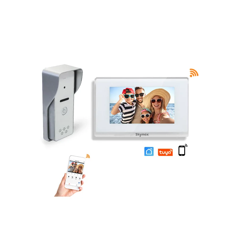 Supplier  IP65 Waterproof cat5/6 IP Based Video Door Doorbell Intercom phone app control tuya smartlife for Apartment and villa