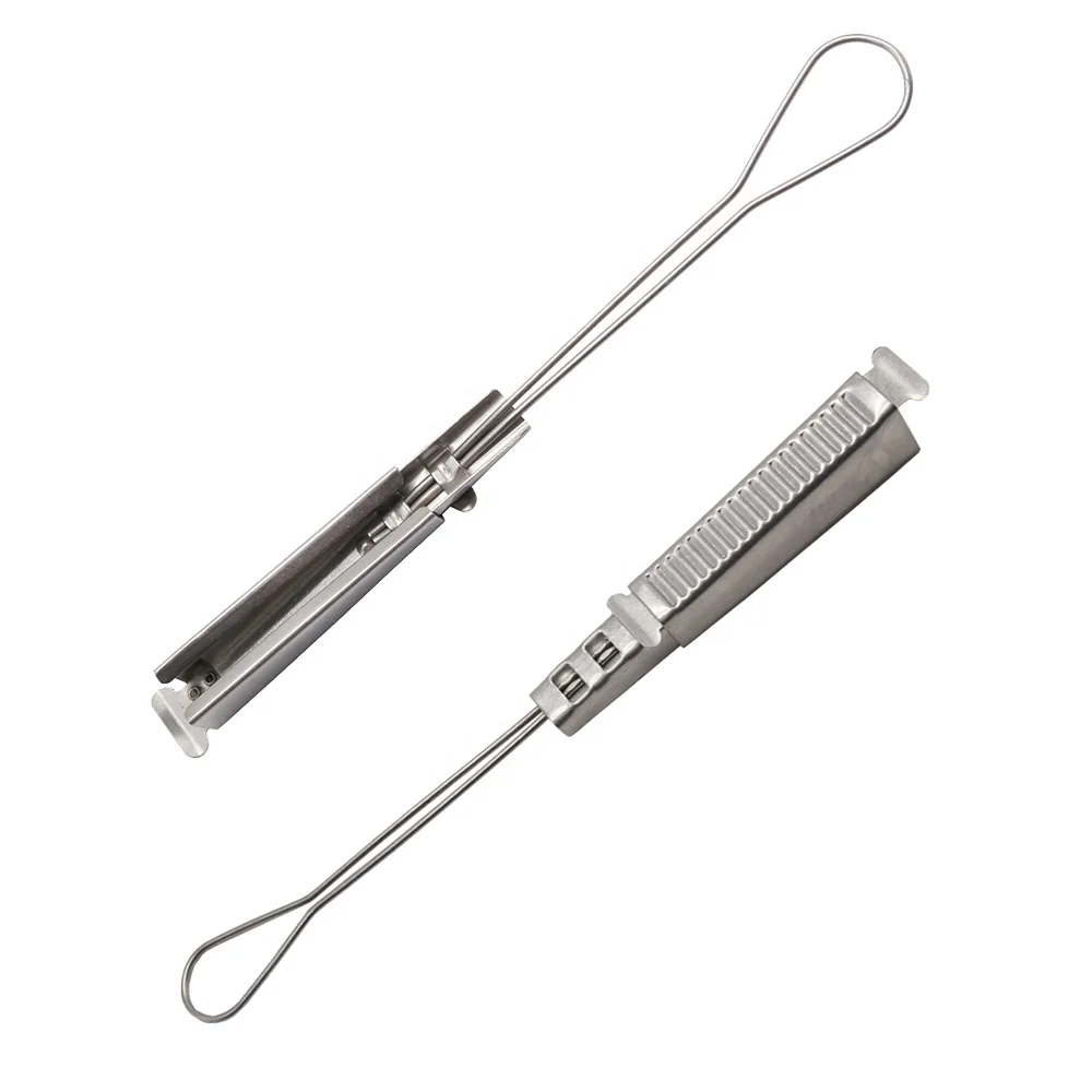 Pole line tension clamp 2 Knots Aluminum Drop Wire Clamp Wedge Clamp