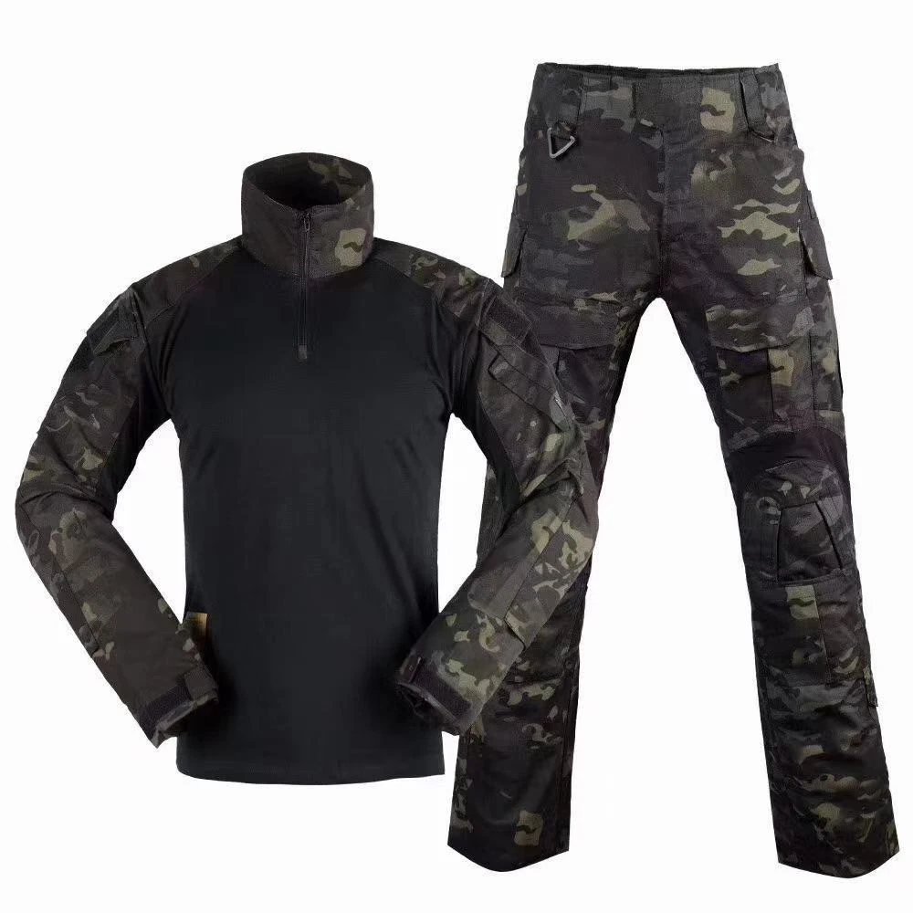 Men G3 Shirt and Pants Camouflage Outdoor Hunting Combat Suit Clothing Frog Tactical Uniform