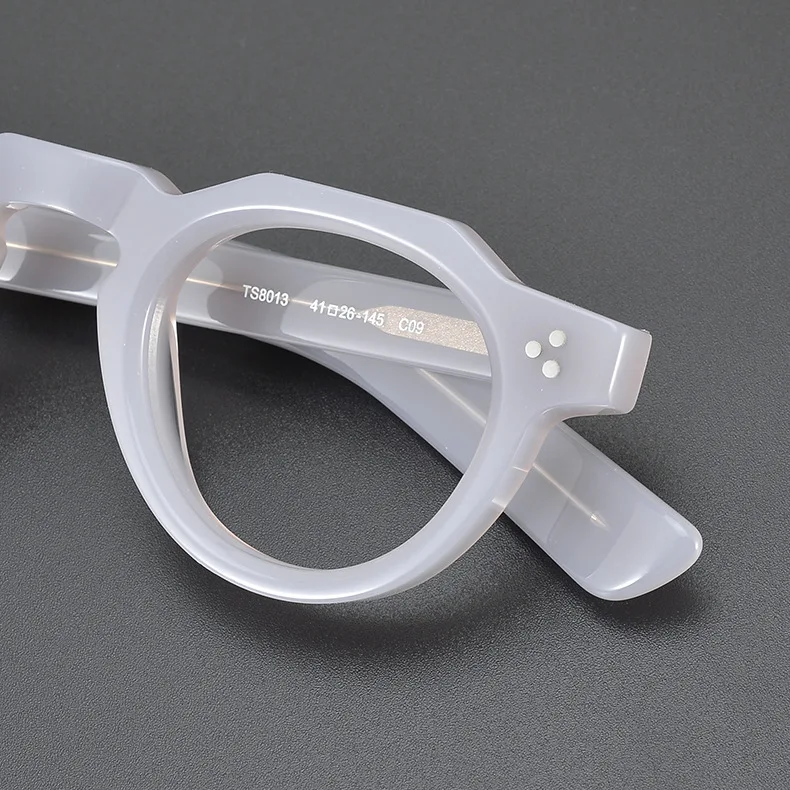 Thick acetate frame white transparent orange acetate plate glasses frame thick repeating ancient tortoise shell glasses frame