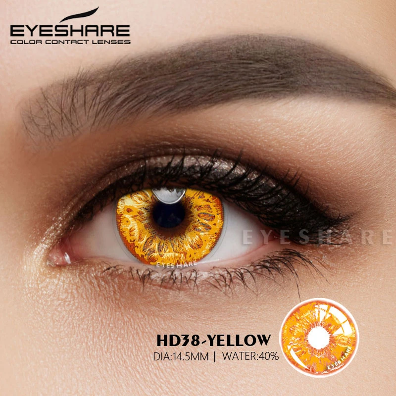EYESHARE HOT Fresh Looking Cosplay Cosmetic Wholesale Cheap 3 Tone Soft Yearly Eye Color Contact Lens Colored Contact Lenses