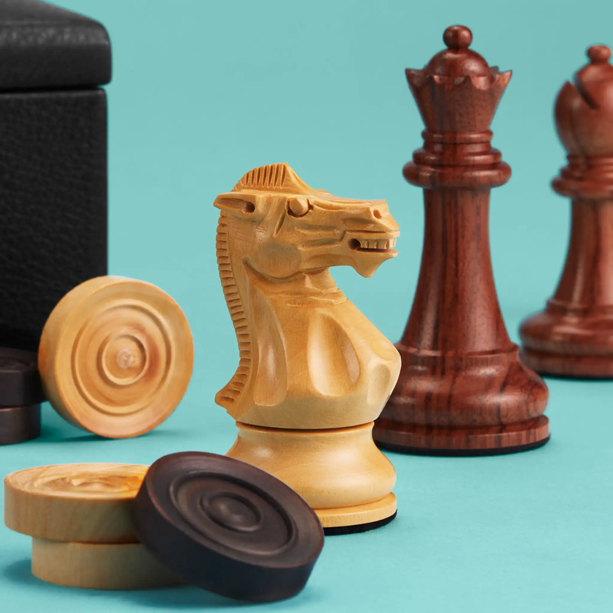 Factory Professional Custom Chess Board Chess Set PU leather Classic Strategy Board multi Games 3 In 1 Game Set