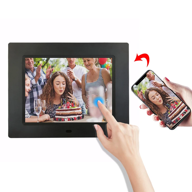 High Definition Support Sd And Usb 8 Inch Digital Photo Picture Frame With Remote Control 1280x800