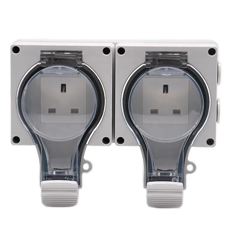 UK type IP66 waterproof wall switch and socket
