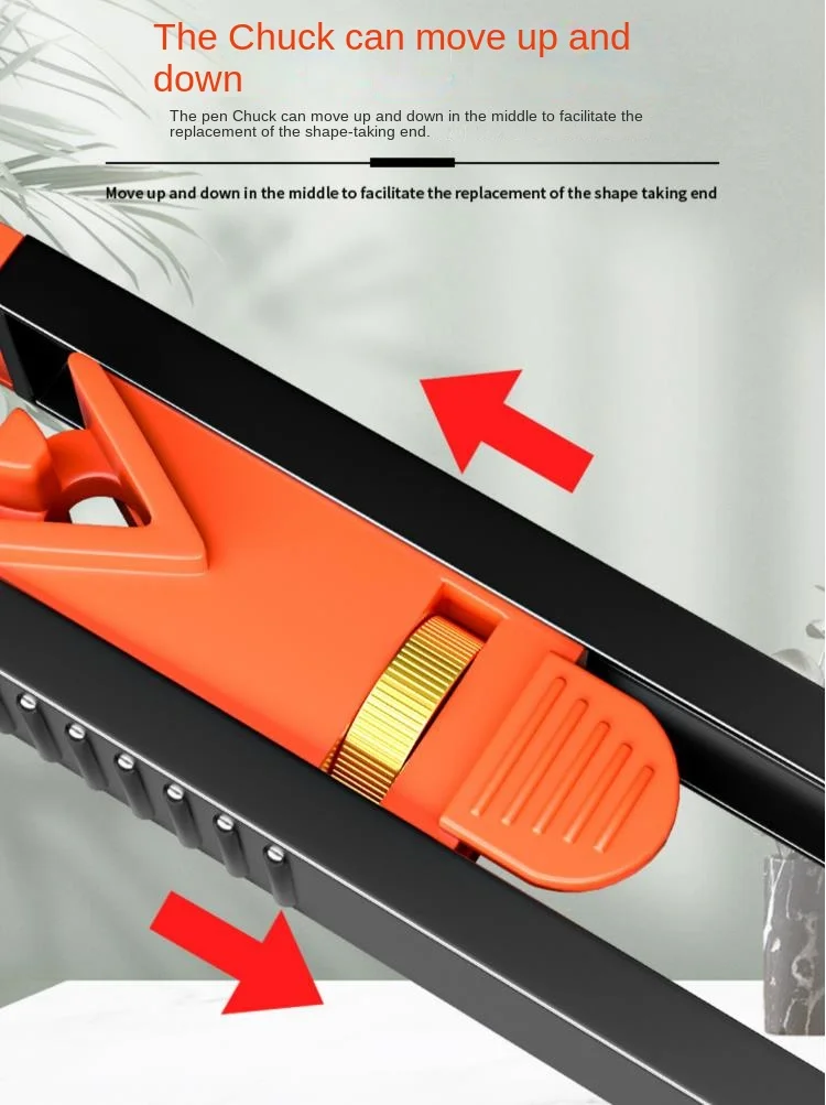 Household Profile Scribing Ruler Contour Gauge With Lock Adjustable Locking Woodworking Measuring Gauge Measurement Tool