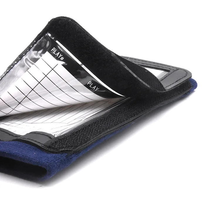 Breathable Adult Quarterback Gear Sportswear Soccer Baseball Football Playbook Wristband Adjustable Elastic Sport Wristband