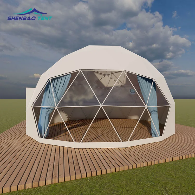 4m/5m/6m  2023 Top Sell Factory Supply PVC Fabric Geodesic Domes House Tent