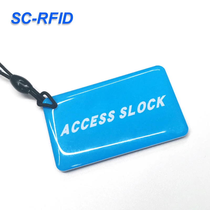 Смарт-RFID брелок для ключей с эпоксидным эффектом 125 кГц Бесконтактная карта NFC Коммуникационный 13 56 мГц