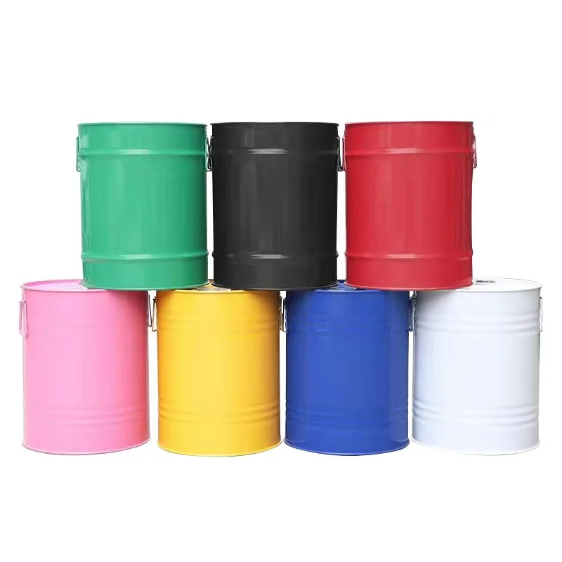 Стальной барабан для химических галлонов, промышленный Масляный контейнер с закрытой головкой