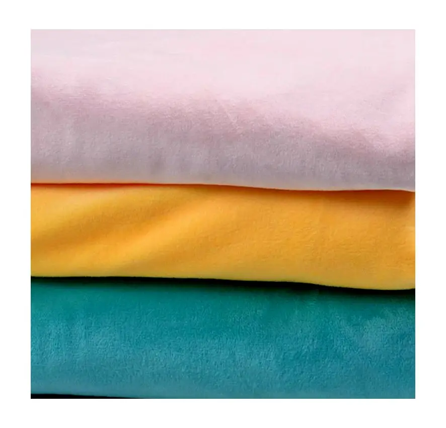 Высококачественная новая популярная цветная простая ткань для фланелевого одеяла