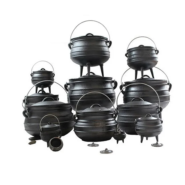Cast iron camping pot three legs Dutch pot 3