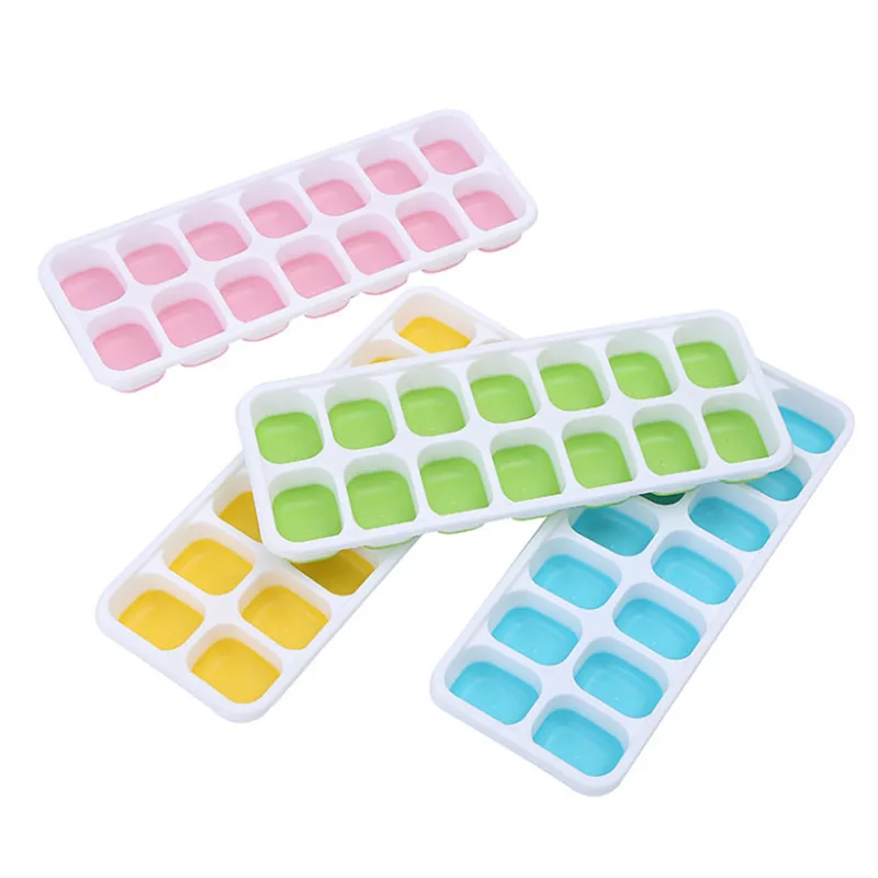 Легким спуском воды рождественский пресс-форм без добавления бисфенола А 14 отверстий поднос кубика льда силикона со съемной
