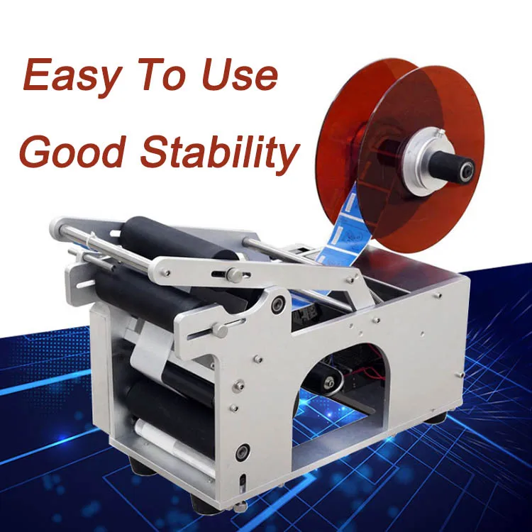MT-50 labeler 15-120mm semi-automatic home round bottle labeling machine