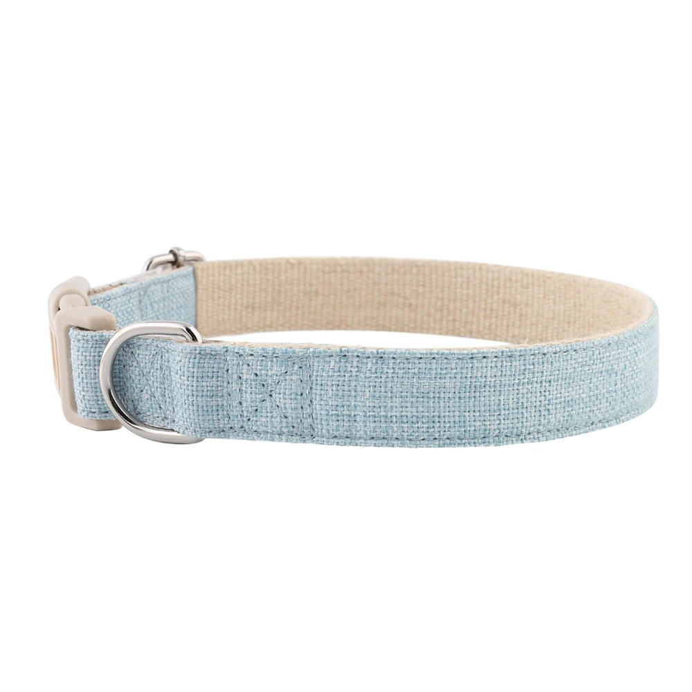 Newest Organic 100% Recycled Sustainable Development Eco Friendly Hemp Dog Collars Leashes 10 Colors in Stock