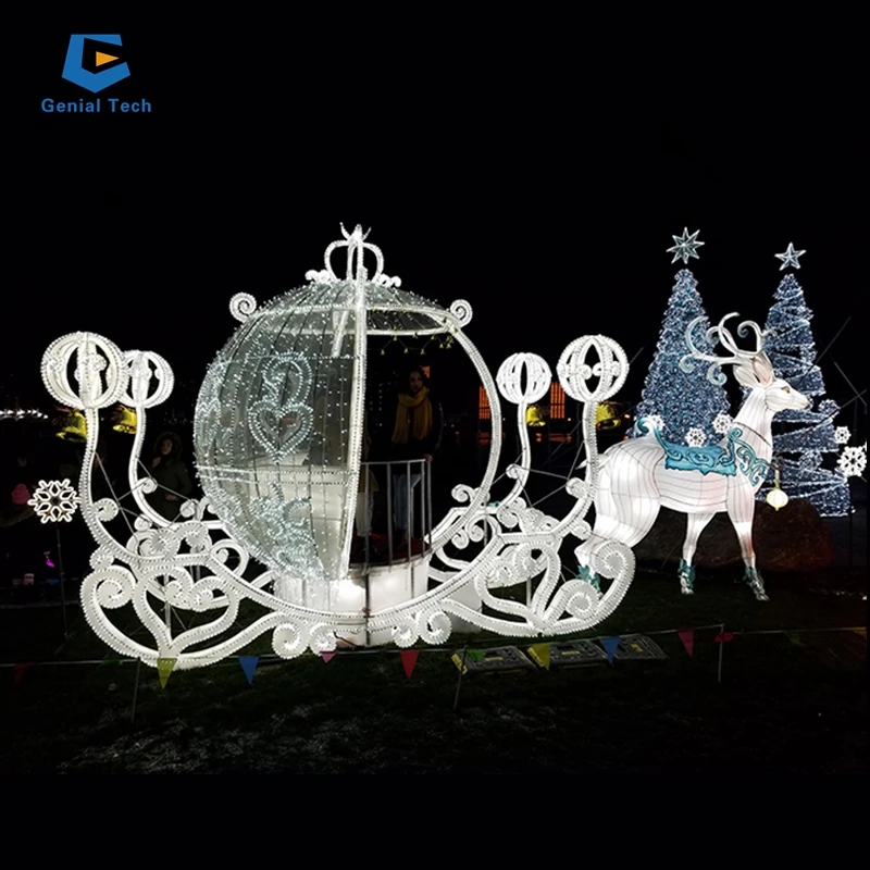 SG-SD-RT01 City Park Appealing Led Christmas Snow christmas garden decoration light  Christmas lantern festival