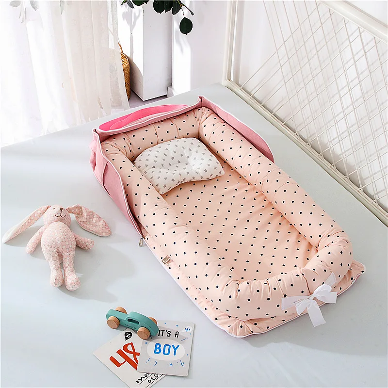  Functional And Useful Original Newborn Baby Nest Lounger Cotton Pillow