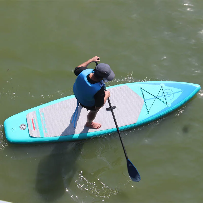 325x80x15cm stand up paddle board cheap economic SUP board EVA carpet inflatable boat kayak dinghy raft kickpad surfboard