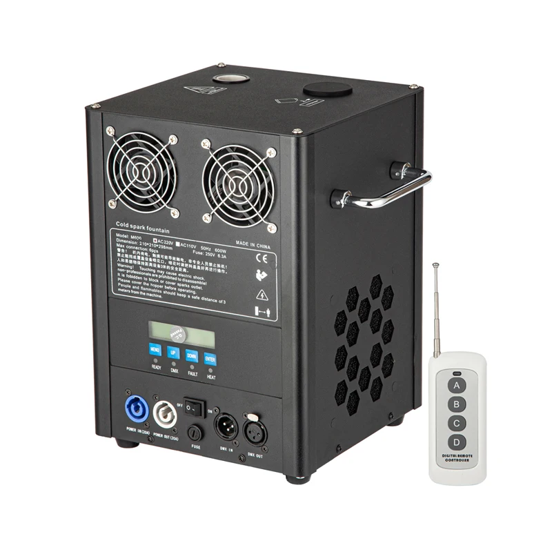
DMX remote control wedding indoor cold fireworks machine cold sparkler sparks machine for party 