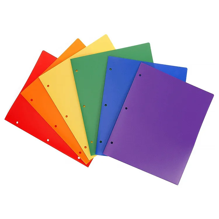 wholesale factory export prong file  folder with two pocket customized written board file folder