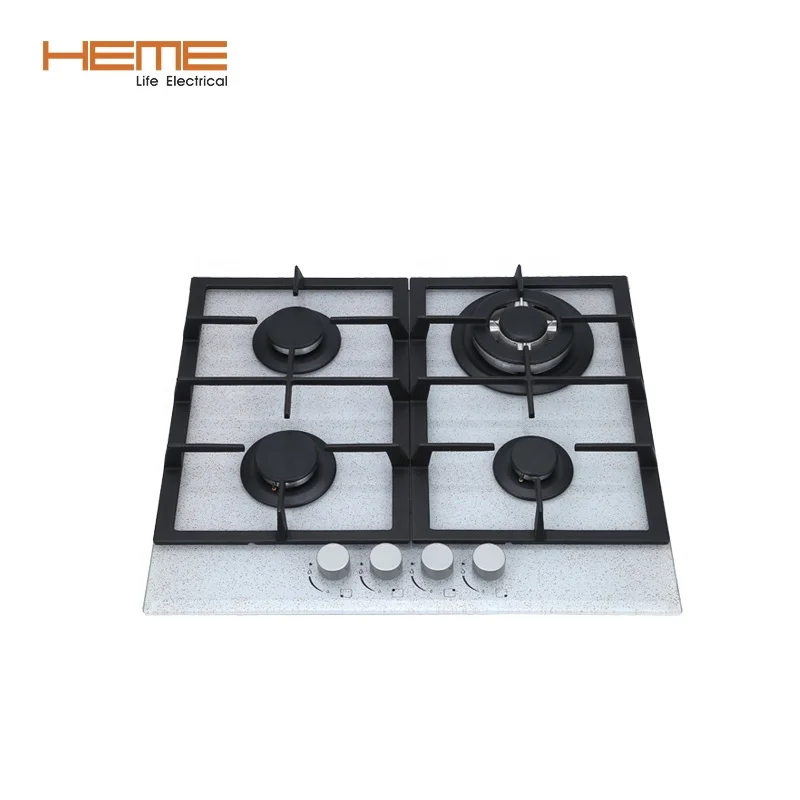 Estufas Empotrables Home Kitchen Appliance 60Cm Glass Gas Burner Built In Cooktop