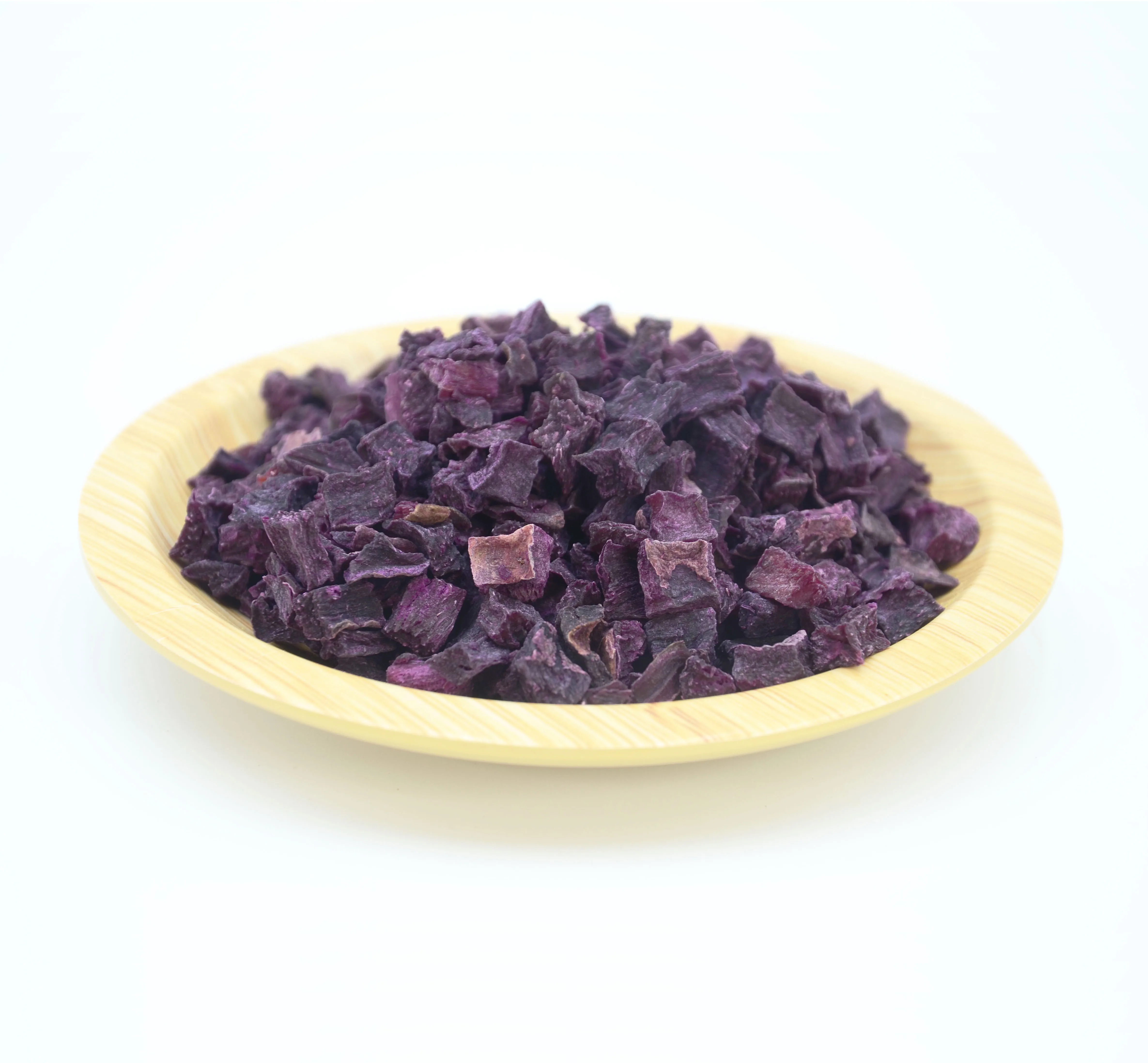Wholesale dehydrated vegetables natural dried purple potato food particles