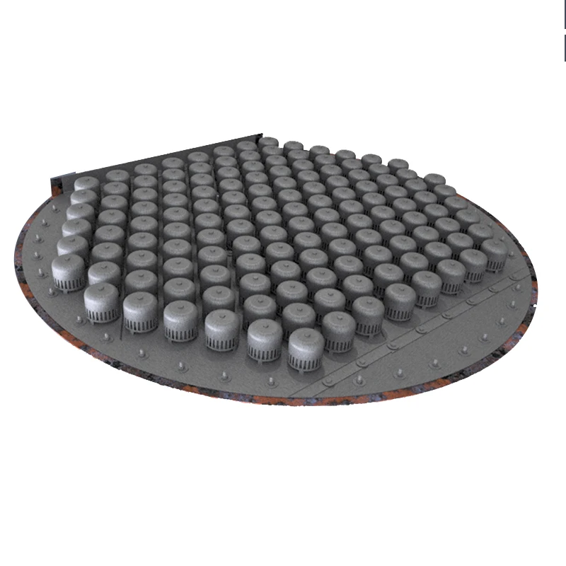 Stainless Steel Tower Internals Bubble Cap Tray For Distillation Columns