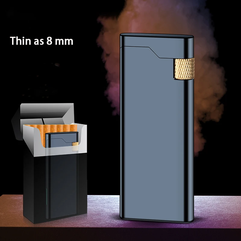 DEBANG Original Flame Lighter Flint Slim Body Exquisite and portable Refillable cigarette lighter with gift box