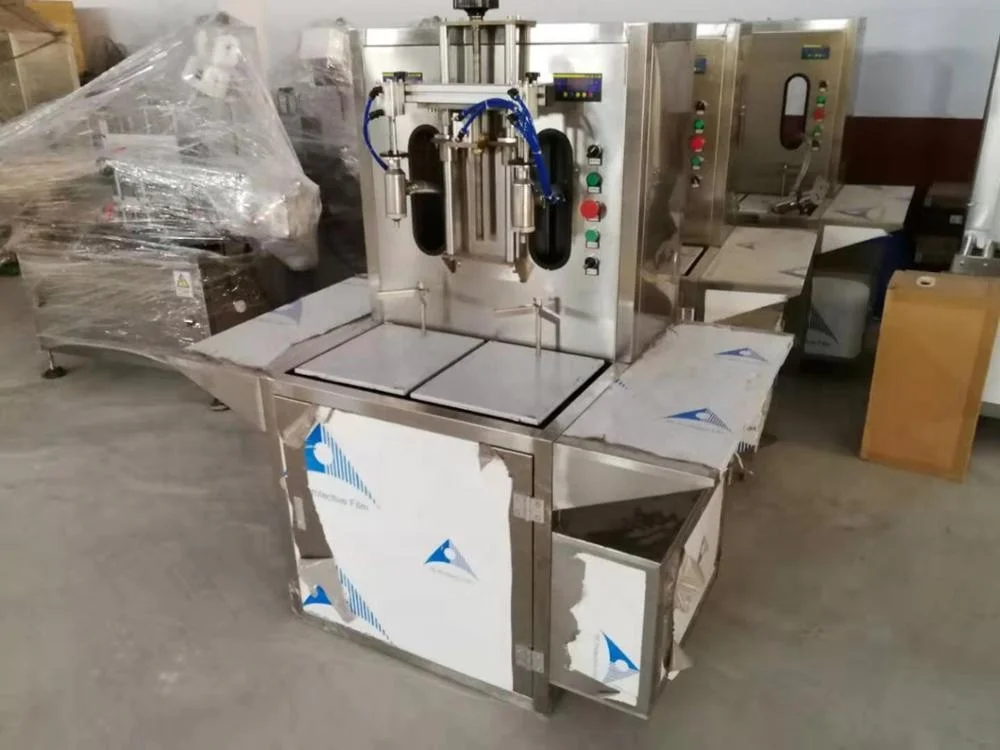 Semi automatic engine/windshield washer fluid filling machine for car