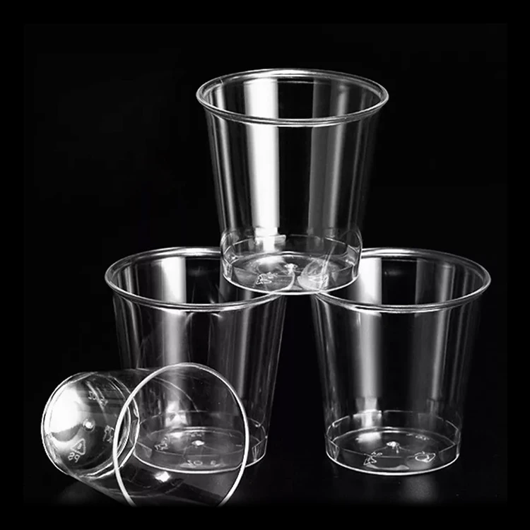 Mini Clear Plastic Disposable Party Shot Glasses 50ml PS Jelly Cups Plastic PP Mini Transparent Tasting Cup