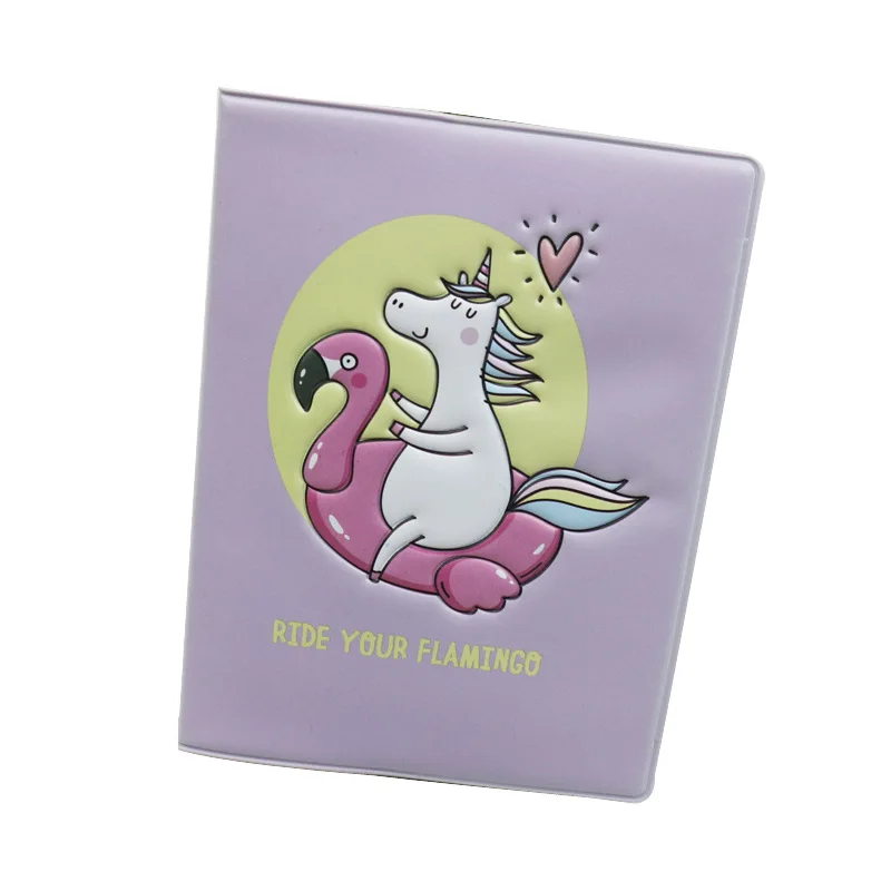 Customized color printing PVC passport cover  vinyl folding travel passport holder case