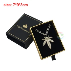Manufacturer Luxury Modern Cardboard Black Custom Logo Box Jewelry Packaging