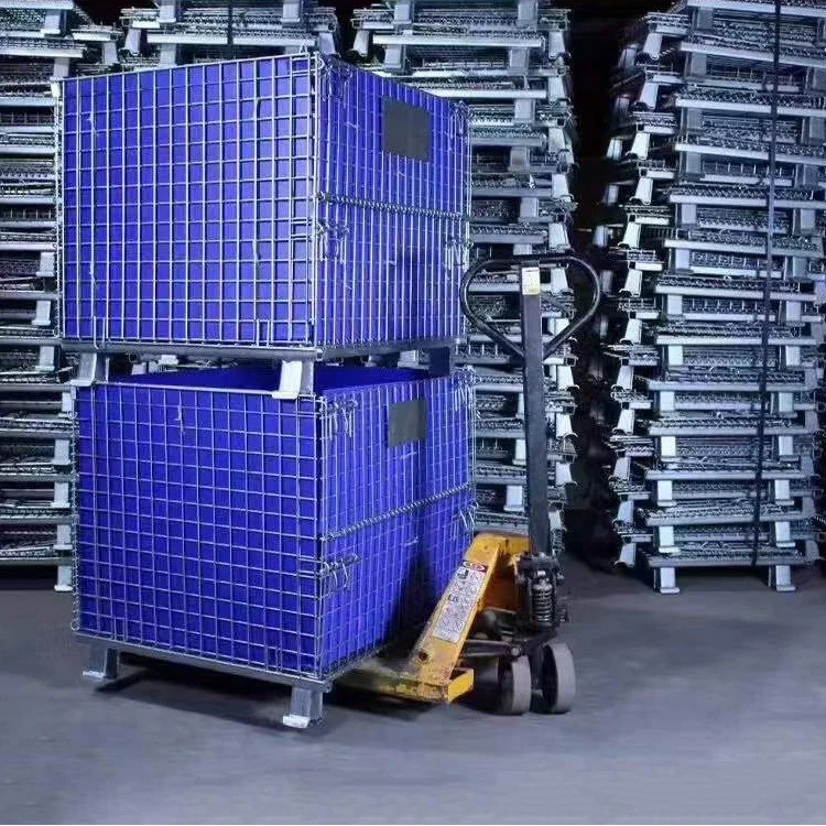 Customized Wire Mesh Container with Divided Compartments for Cables and Auto Parts