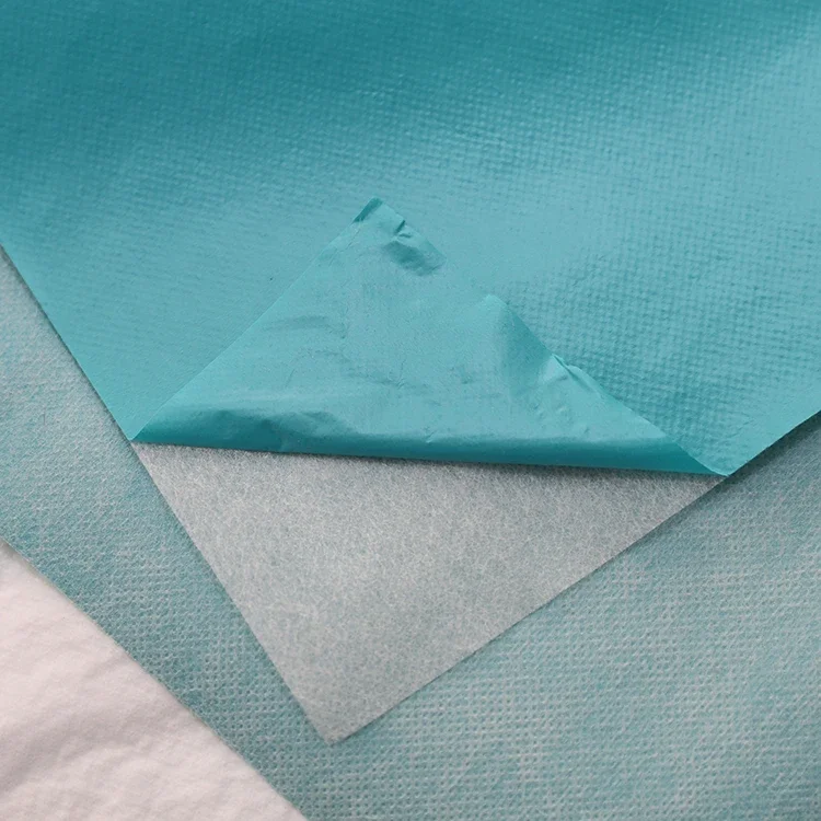 Anti Static 80 Gsm Multicolor Pe Coat Pp Spunbond Medic Material Nonwoven Fabric Packaging
