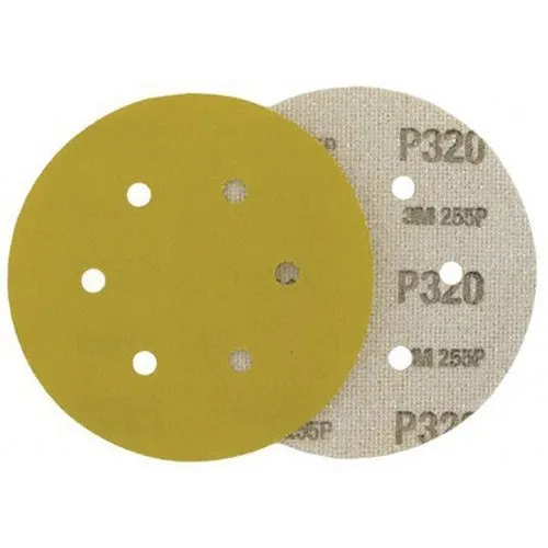 Aluminum Oxide Round 3M Hookit 255P Sanding disc Type Sanding Disc Hook and Loop with Holes