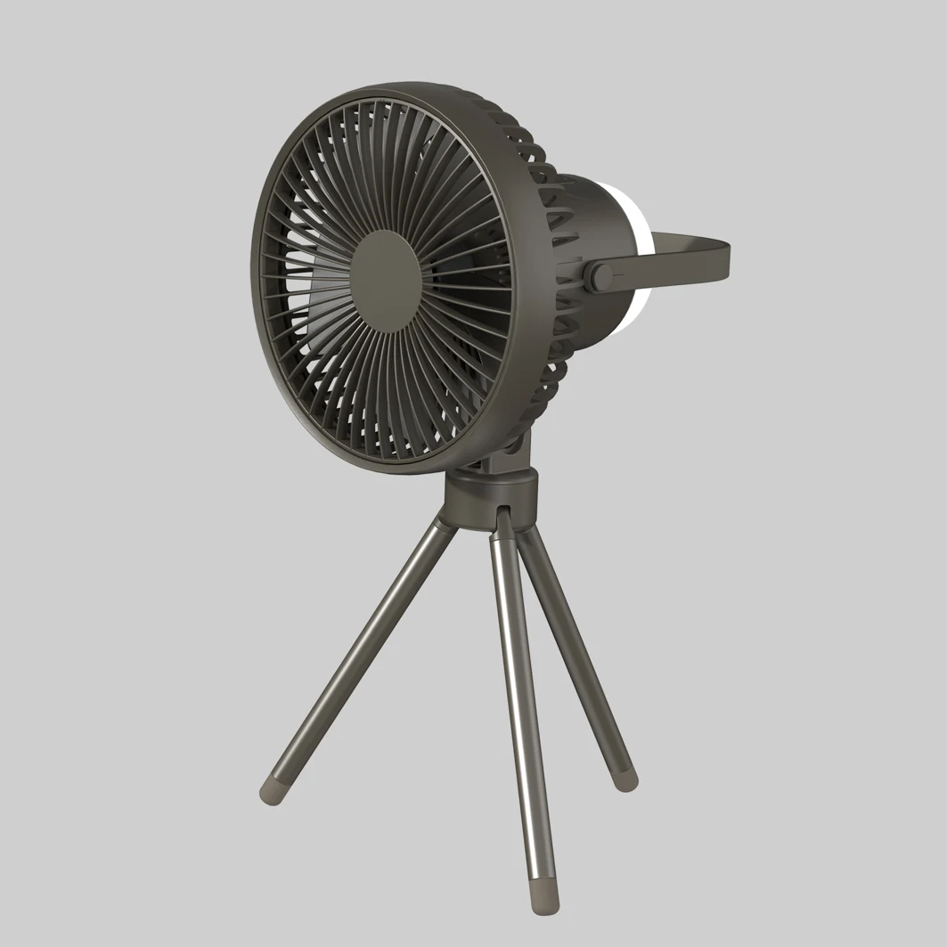 Personalised Multifunctional Air Cooler Portable Table Fan Camping Lighting USB Folding Portable Fan For Outdoor