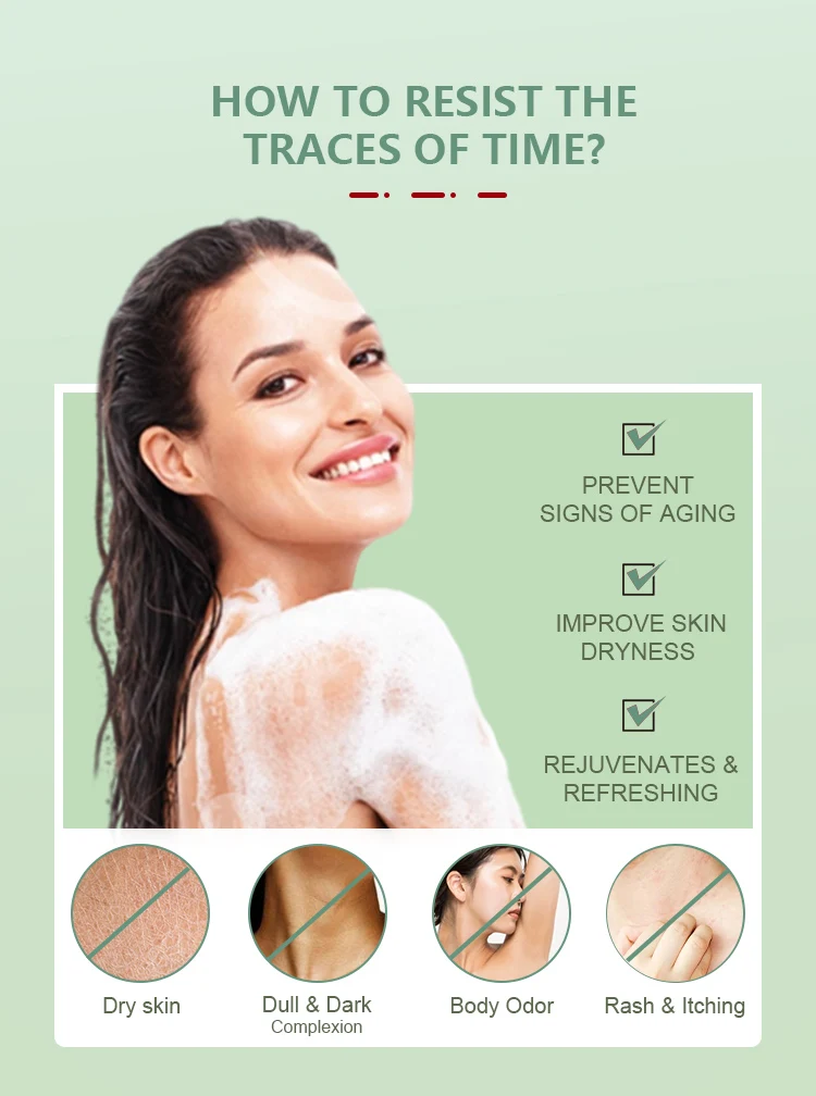 Skin Feel Renewed & Refreshed Natural Body Wash & Body Lotion Shower Gel With Bath Set